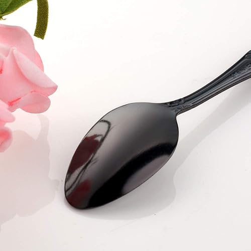 Miniatura 110 de Juego de 12 cucharas de café, mini cucharas de café, cucharas de espresso de acero inoxidable, cucharas pequeñas para postre, té, aperitivo, 4.6