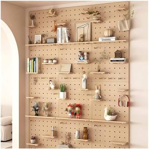 Durable 12mm Thick Wooden Wall Organizer Kit - Perfect for Home, Gaming Rooms, Garages & Craft Spaces - Enhance Storage & Display Solutions