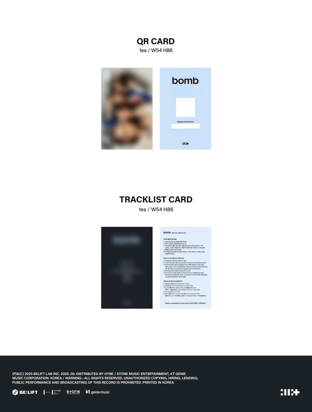 Amazon.com: ILLIT - 3rd Mini Album bomb Weverse Albums version