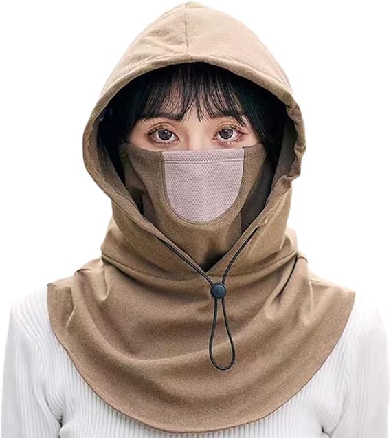 Image of AUGEN Warm Soft Fleece Bike Bicycle Face Mask Snood Hood Neck Scarf Fleece Balaclava Warm Full Face Cover Winter Camping Ski Hiking Snow Mask Beanie