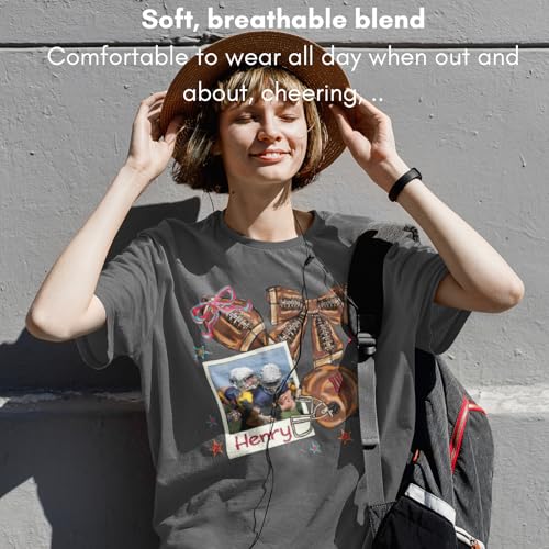 Personalized Football Shirt with Custom Name – Football Player T-Shirt, Sports Mom Funny Tee2