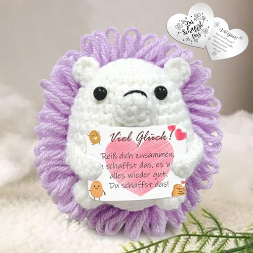 Sumtoco Patata positiva, pequeñas cosas para el calendario de Adviento, regalo de mutuo, crea el regalo, regalo de examen, regalos de buena suerte, muñeca de erizo positivo