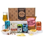 Craft Beer IPA Gift Set – Beer Hamper with 4 IPAs & Snacks, Gift for Men, Birthdays, Father’s Day & Thank You