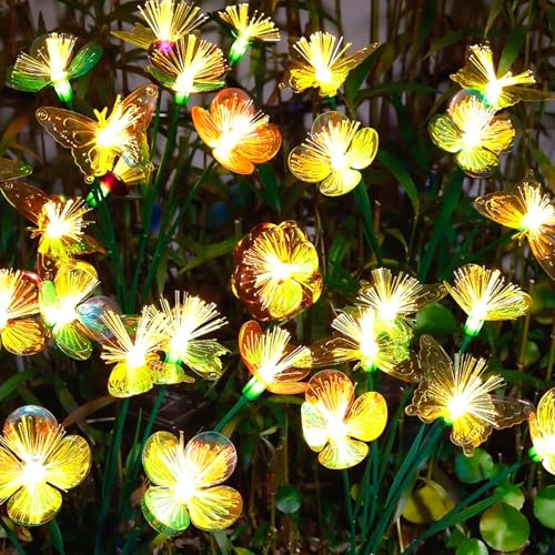 Lampe solaire de jardin étanche avec grand panneau pour allée extérieure