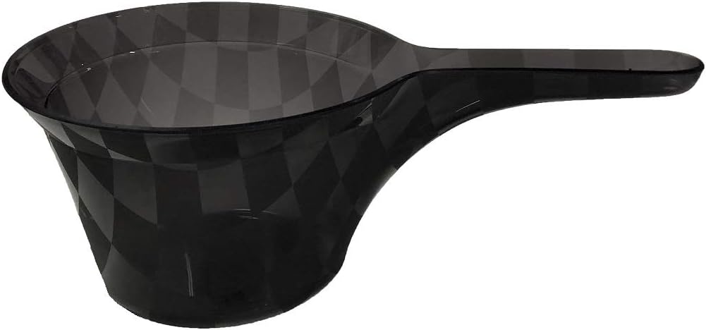 Senko 71621 Checker Handtub with Handle, Washbasin, Approx. 5.9 x 10.8 x 4.1 inches (15 x 27.5 x 10.3 cm), Brown, Modern Checkered Design