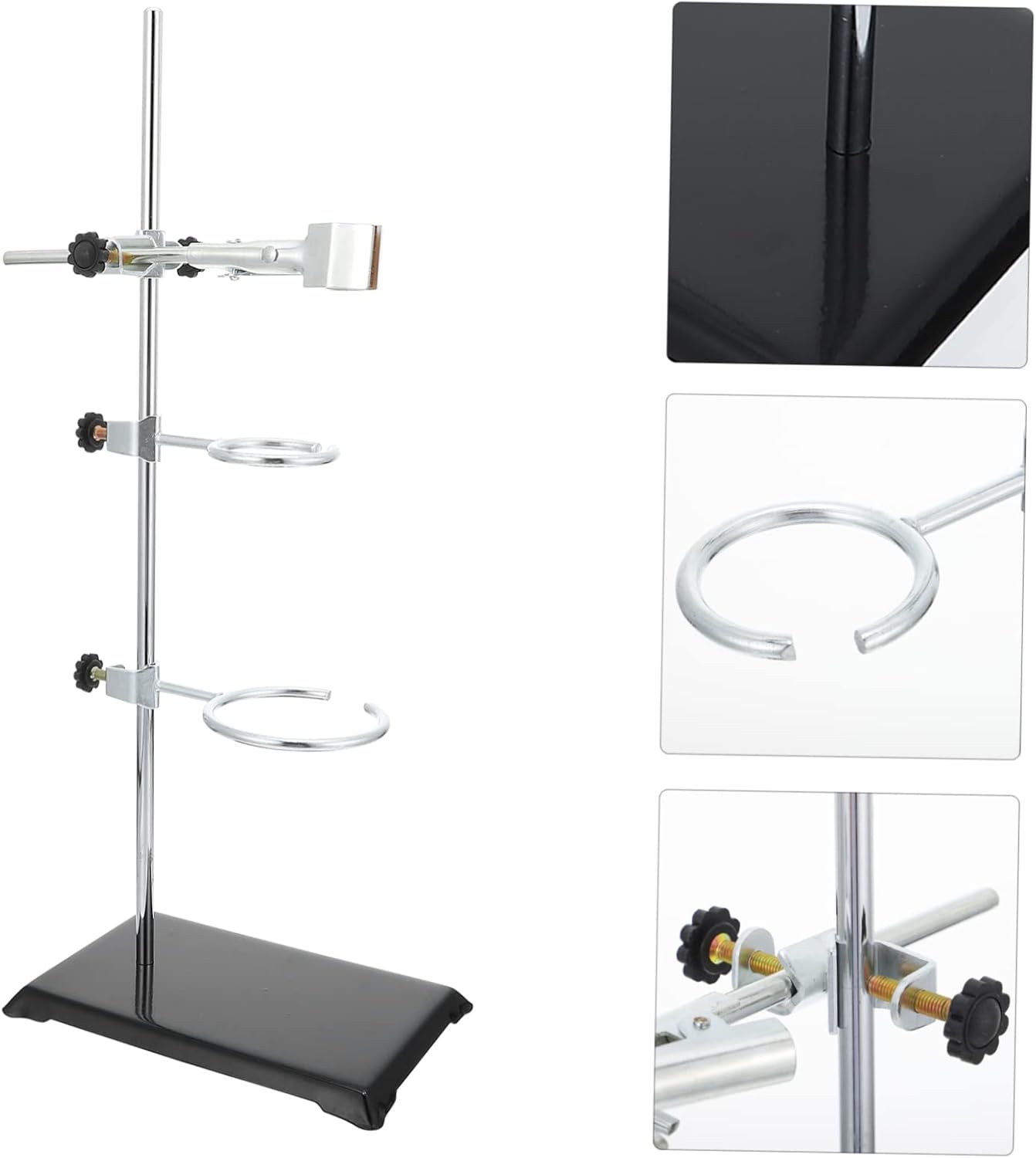 Amosfun 1Pc Laboratory Stand Standard Retort Rack for Filtration Heating Experiments Detachable Design for Stable Base for Secure Instrument Support