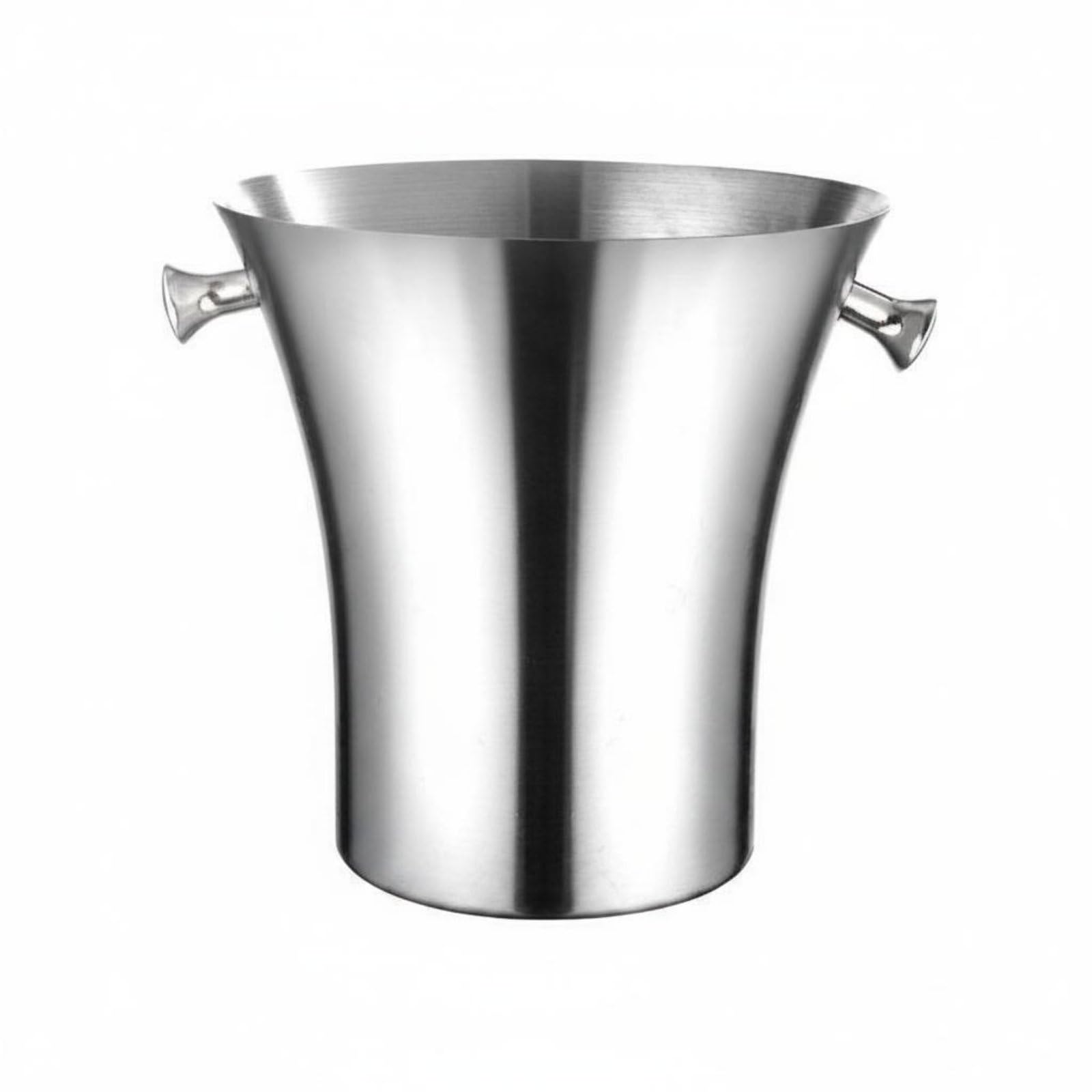 Commercial Ice Bucket Edelstahl Eiseimer Champagnerkühler Getränkekühler Flaschenkühler Glatte Innenwand Verhindert Rückstände Einfache Pflege für, Naturfarben, size to 2