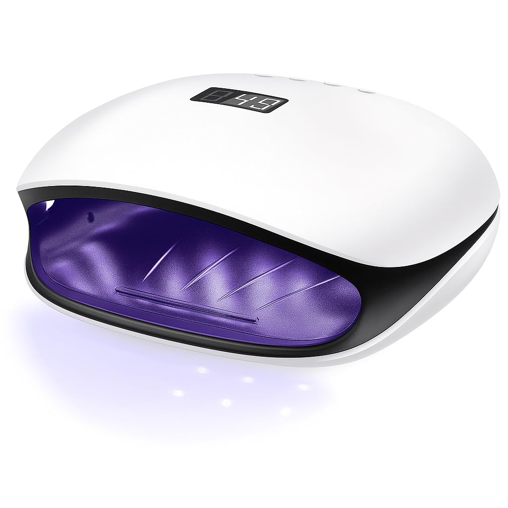Lampada UV LED per Unghie 48W con Sensore Infrarossi e Display LCD, 4 Timer (10s/30s/60s/99s), 36 LED | Asciuga Smalto Gel, Semipermanente, Manicure e Pedicure Professionale