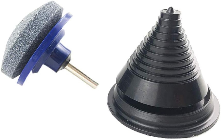 Efaster 1 Pcs Lawn Mower Blade Sharpener + 1 Mower Sharpener,Lawn Mower Sharpener Lawnmower Blade Sharpener Garden Tool for Power Drill Hand Drill