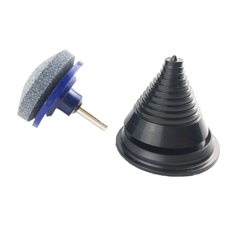 Efaster 1 Pcs Lawn Mower Blade Sharpener + 1 Mower Sharpener,Lawn Mower Sharpener Lawnmower Blade Sharpener Garden Tool for Power Drill Hand Drill