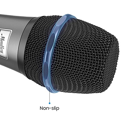 Moukey Dynamic Microphone, Karaoke Microphone With 13 Ft Cable, Metal Handheld Cardioid Wired Mic, Microphone For Singing/Stage/Christmas Party, Compatible W/Karaoke Machine/Pa System/Amp/Mixer, Grey #TOP2