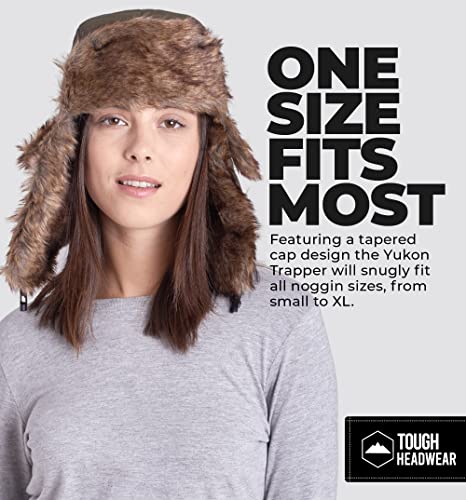 Tough Headwear Winter Trapper Hat - Russian Ushanka Trooper Aviator Hats For Men & Women - Snow Eskimo Hat With Ear Flaps #TOP5
