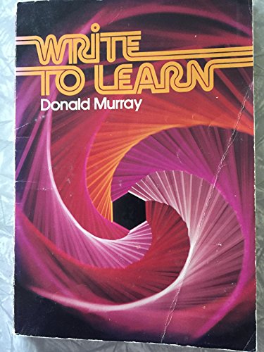 Write to learn 0030619963 Book Cover