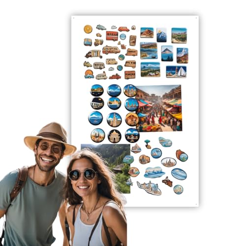 Anwicar Lavagna Magnetica - Bacheca magnetica 100x80 cm in acciaio - Ideale per magneti e appunti - Lavagna scrivibile - incl. kit di montaggio - Bianco