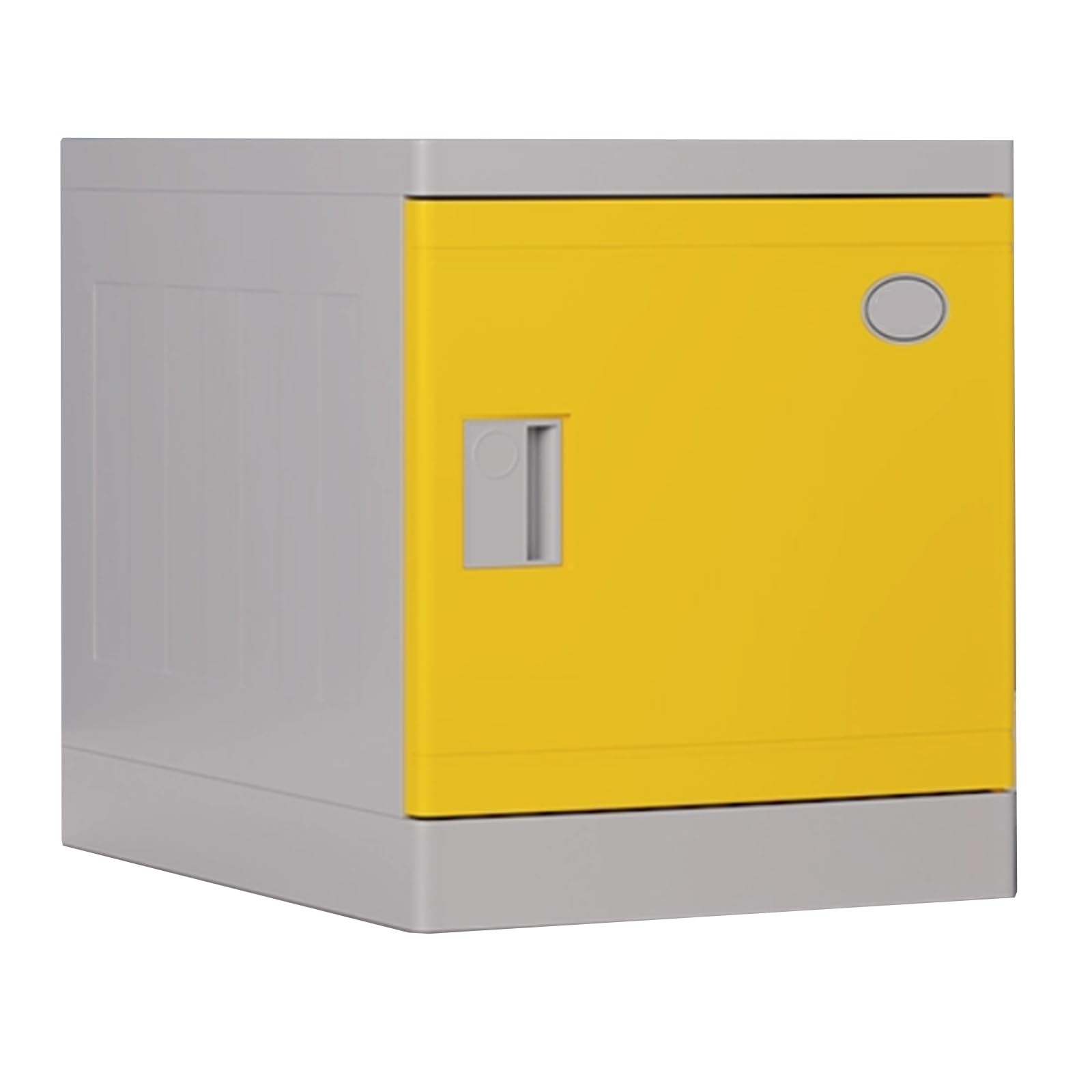 Armadietto Scolastico Con Serratura - Organizer In Plastica Con Sportello E Serratura A Chiave Per Ufficio, Azienda, Aule, Studenti, Zaini, Forniture(Yellow,31 * 30 * 40cm)