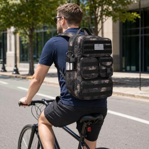 Image of Small Tactical Backpack for Men, 25L Military MOLLE EDC Daypack