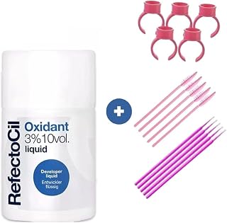 Oxidante Para Tintura de Sobrancelhas Refectocil 3% 10Vol. 100ml + Acessórios