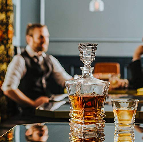 Maketh The Man Crystal Whiskey Glass Set - Premium 10Oz Bourbon Glasses, Old Fashioned Whiskey Glasses & Scotch Glasses. Double Old Fashioned Glass For Whisky & Other Liquors. #TOP7