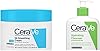CeraVe SA Smoothing Cream for Rough and Bumpy Skin 340g & Hydrating Cleanser for Normal to Dry Skin 473ml with Hyaluronic Acid & 3 Essential Ceramides