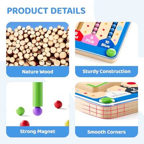42% Off LADFAR Magnetic Maze Montessori Toy for Toddlers