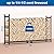MOFEEZ Firewood Rack Outdoor 8ft, Log Holder for Wood Storage, Steel Made Holds Up to 4500lbs, Powder-coated Finish for Weather-resistant, Anti-rust