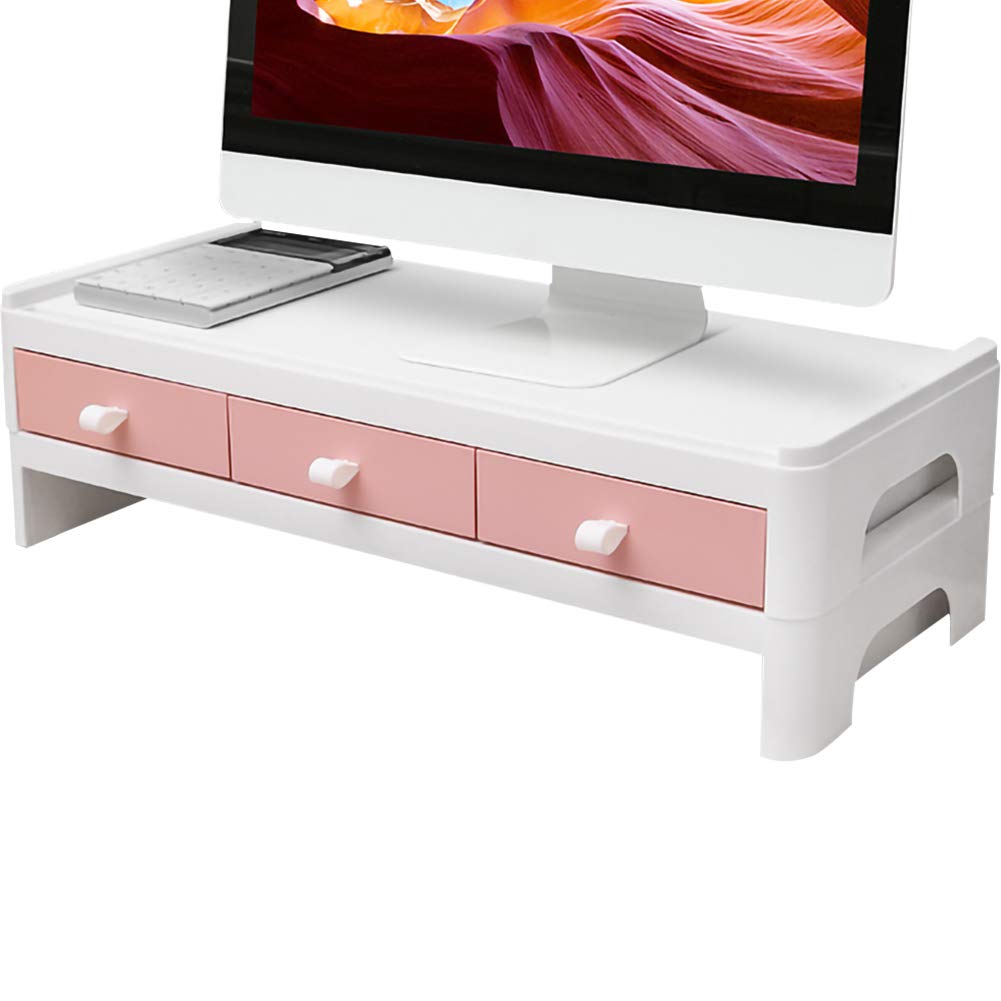 Buy Kelendle Monitor Riser Stand Desk Shelf with Drawer Keyboard