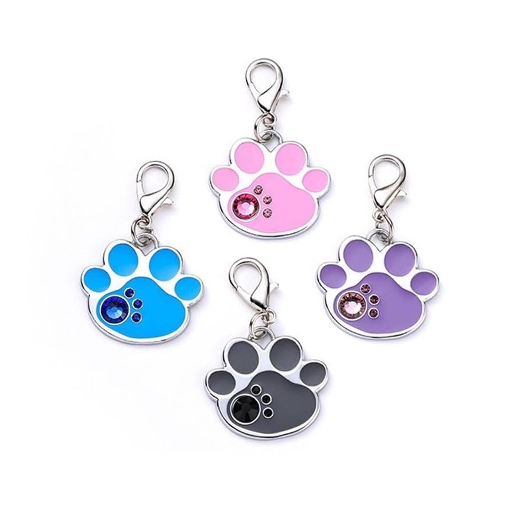 Médaille d'identification pour chien et chat - Avec nom - Personnalisable - Accessoires de cou - Chiot - Gravure personnalisée