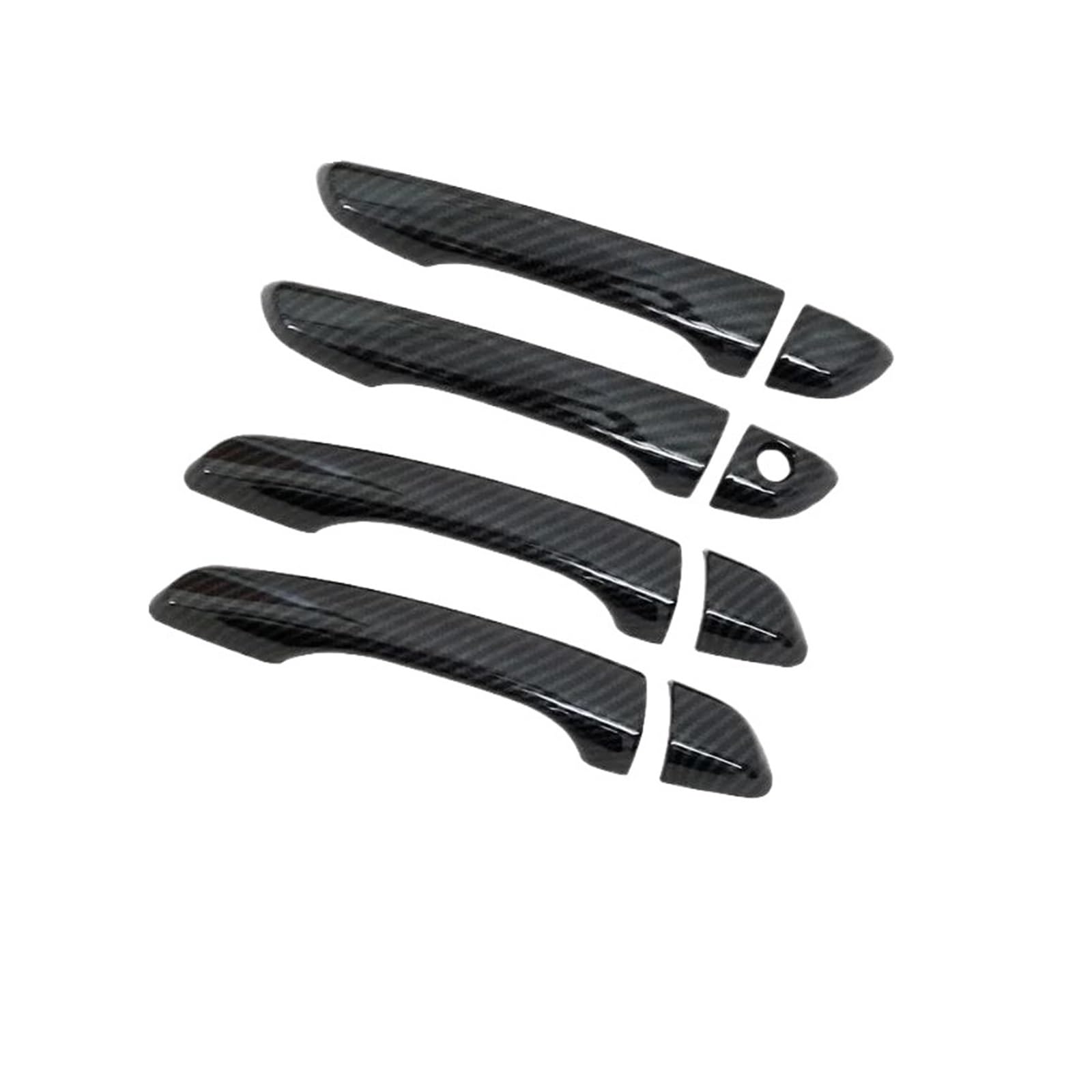 GETPZPZHMQ Boot Mat Liner Tray for Opel for Vauxhall for Mokka for MK2 2021-2023 LHD Car Door Handle(Carbon Fiber)
