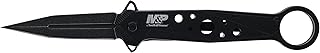 The Smith & Wesson M&P Folding Spear Point Featuring 8Cr13MoV Stainless Steel And Ergonomic Finger Loop Designed For EDC And Quick Deployment