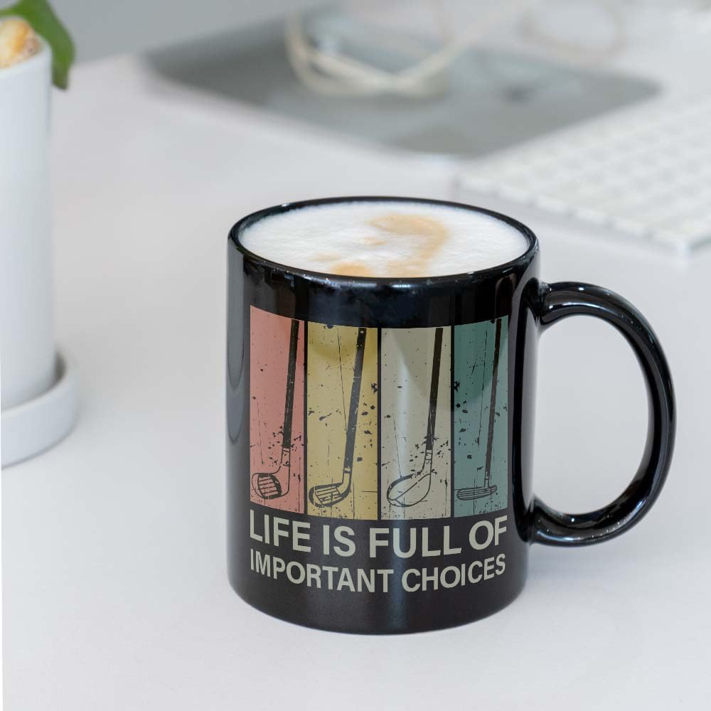 Life is Full of Important Choice Mug Golf Gifts for Dad 11OZ - Funny Golf Gift for Men, Husband - Golfer Gifts for Christmas Birthday - Image 6