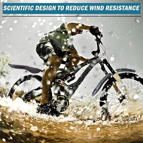 YUJUVI Fahrrad Schutzblech Mountainbike Schutzbleche MTB Schutzblech Set für 24-29 Zoll Fahrrad Mud Guard Schutzblech Fahrrad Set, mit Schraubendreher Lässt Sich Schnell und Einfach Montieren