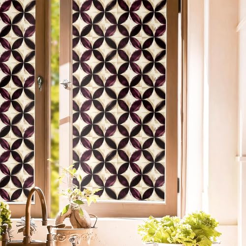Vinilo decorativo para ventana 40x300 cm café beige miniatura 1