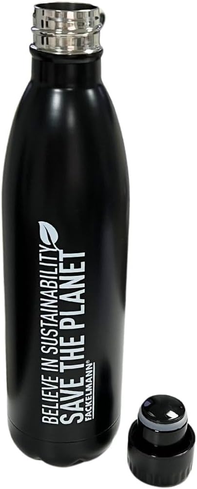 Fackelmann 45990 Insulated Flask, 750 ml, Sports Bottle, Thermos Flask, Thermos Flask, Insulated Flask, 750 ml, Water Bottle, Stainless Steel, 3 Colours, 750 ml, 30 x 7.5 x 4 cm