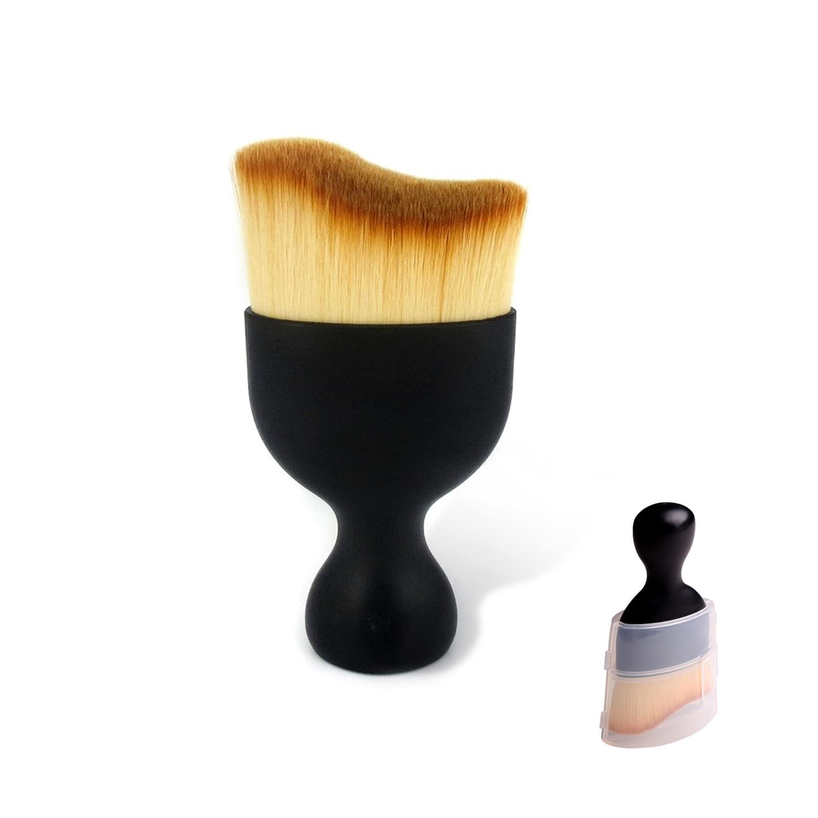 yonwait 1 Pack Car Interior Dust Brush, Nano Fiber Bristles Crevice Detail Brush, Universal Car Scratch Free Beauty Cleaning Tool, for Automotive Dashboard, Air Conditioner Vents, Computer (Yellow)