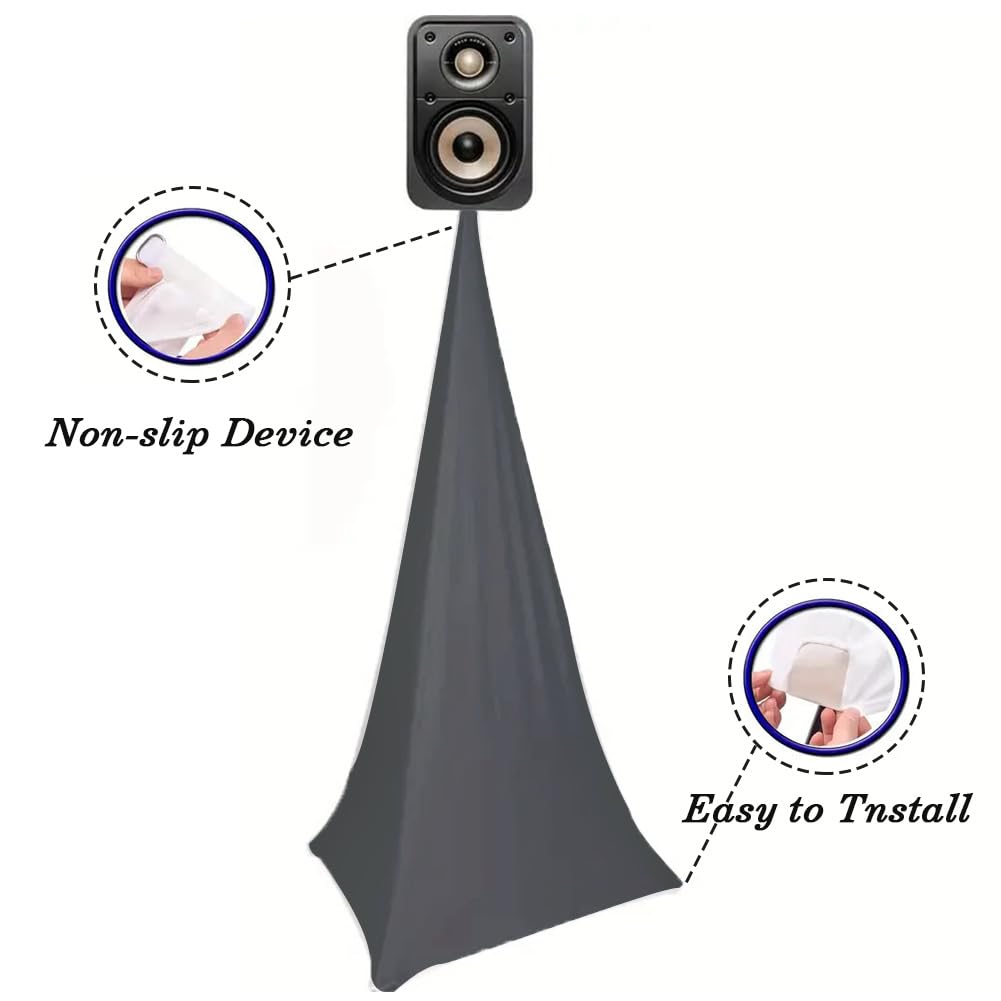 CREATCABIN 2 pz Supporto per Altoparlante Treppiede Scrim Supporto per Altoparlante DJ Scrim Copertura per Treppiede Copertura 360 gradi Supporti per Illuminazione Impermeabili Borsa Viaggio per Palco