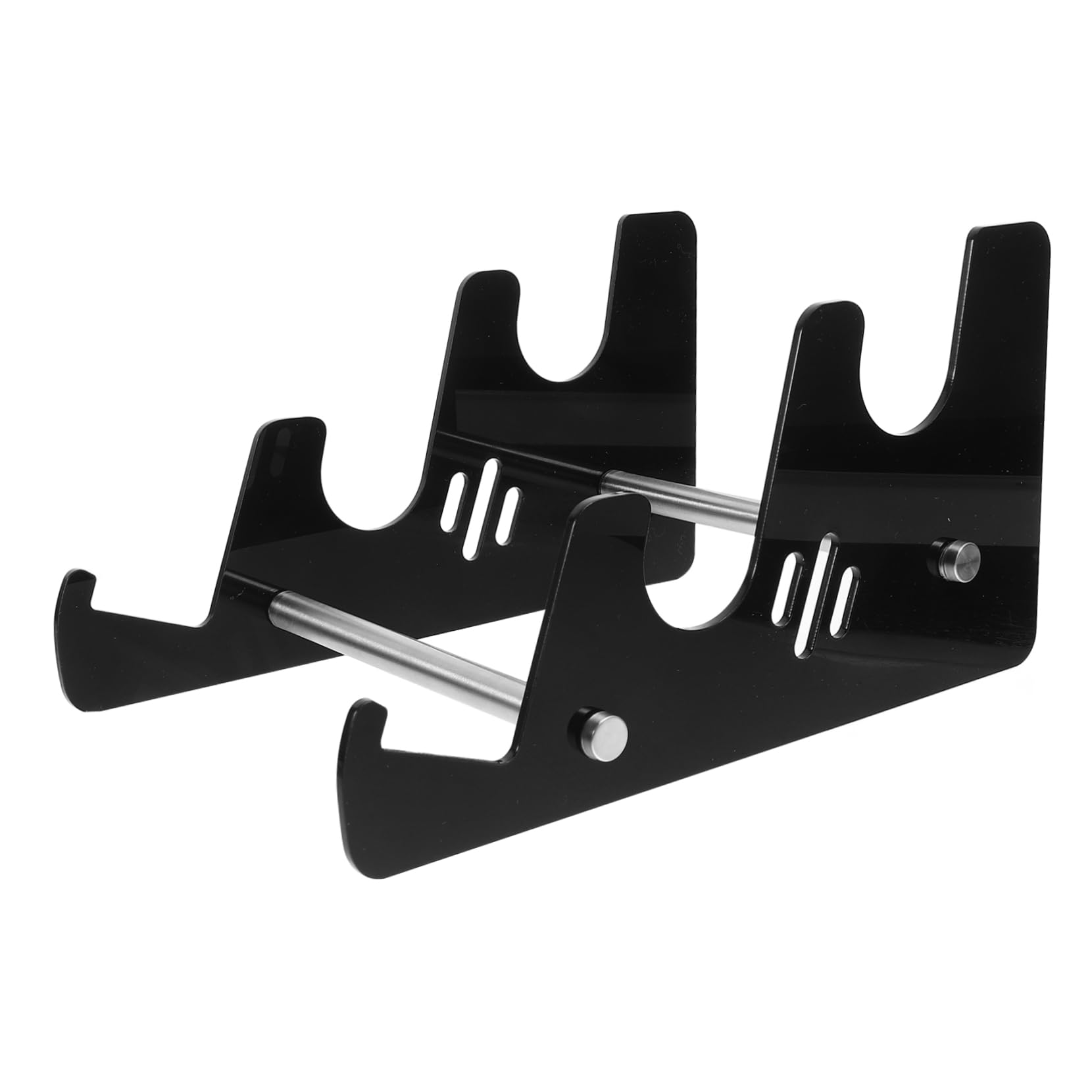 Support de clavier pour bureau en acrylique noir amovible et portable