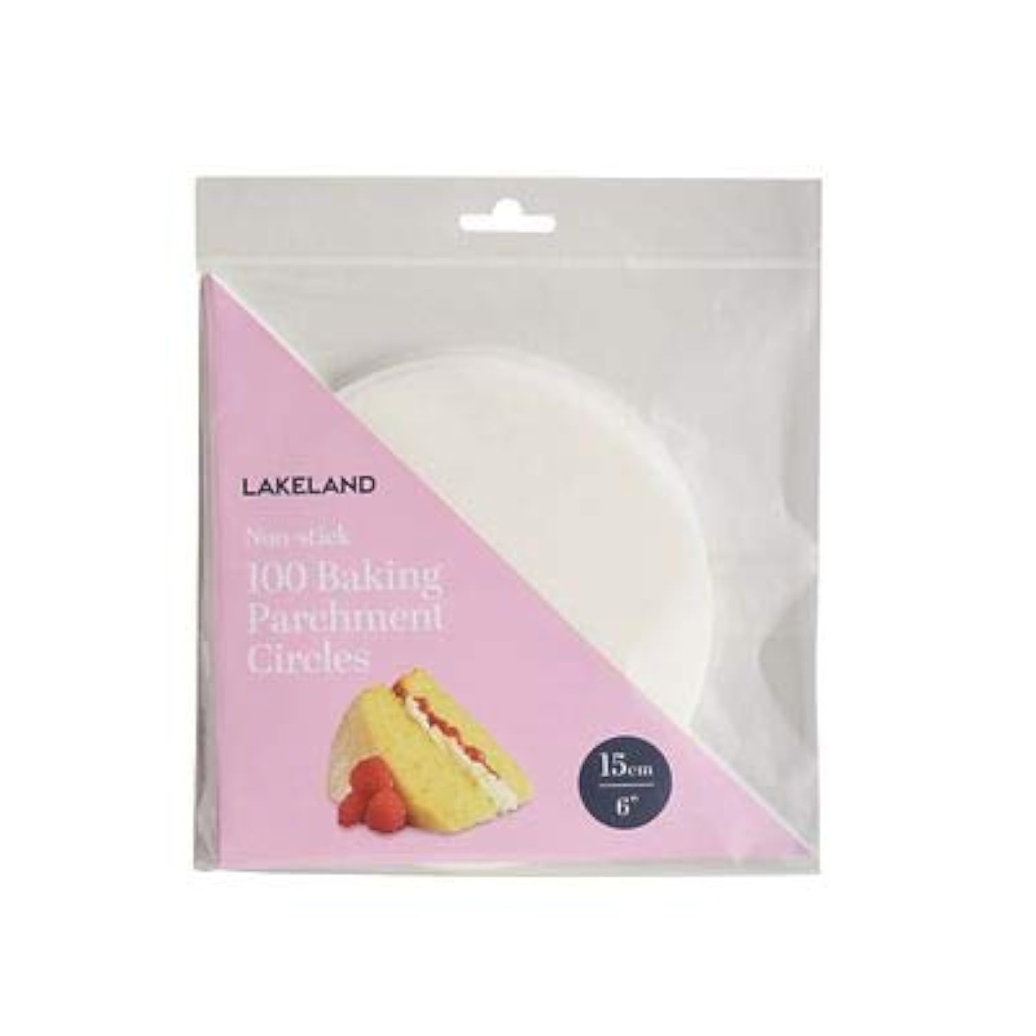 Lakeland White Baking Parchment Paper Circles 15Cm (6") X 100
