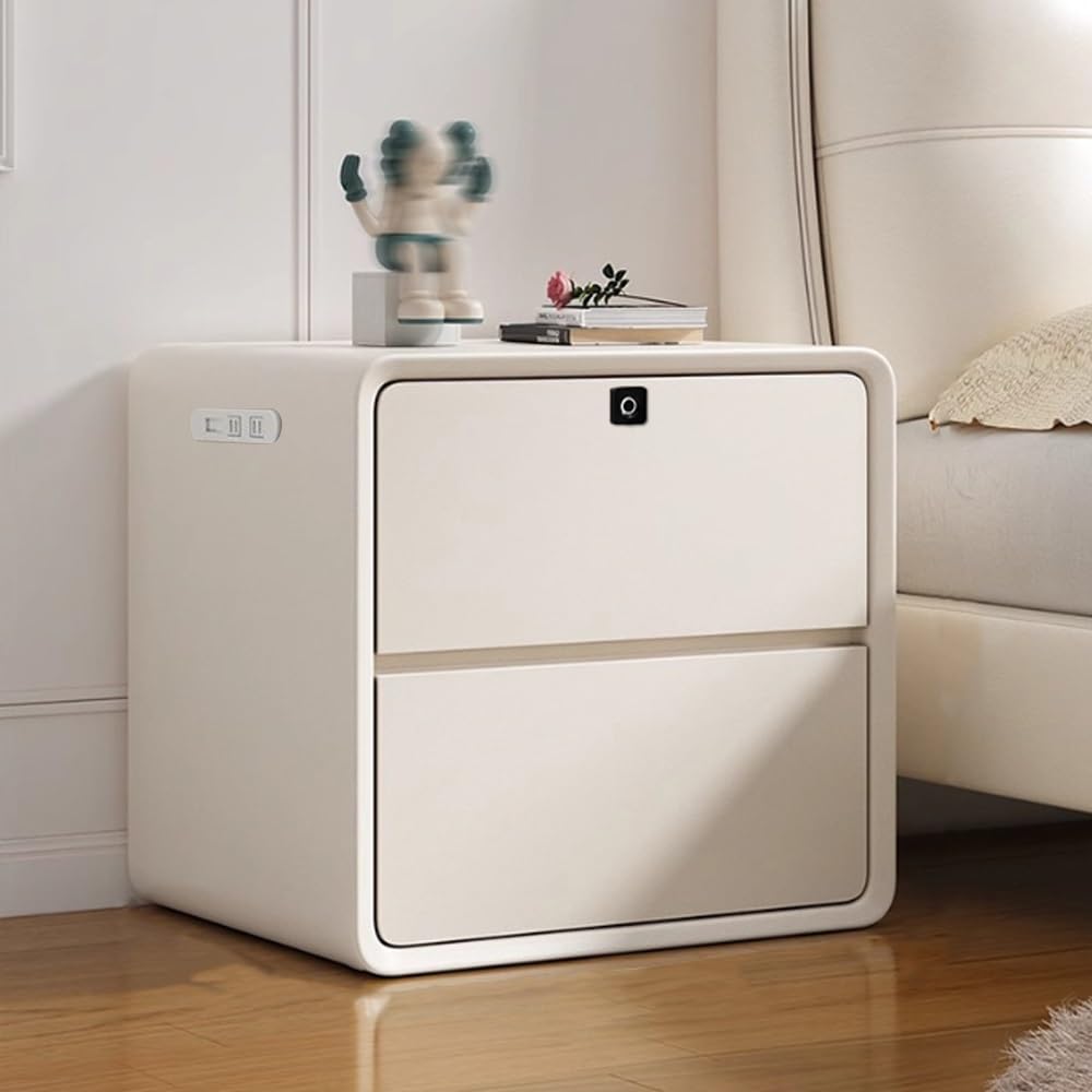 Table de chevet en bois avec station de charge haut de gamme