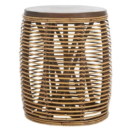 Stylish Maui Rattan Drum Stool Table