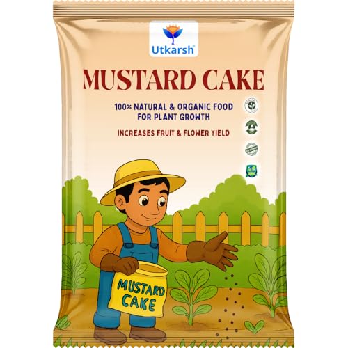 Utkarsh Mustard Cake Fertilizer for Healthy Plants Growth - 5 Kg ...