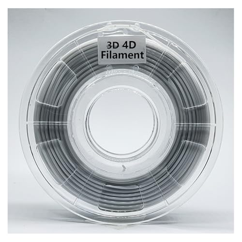 3D Printer Filament Shape Memory Function 4D Filament 1.75mm 250g Spool Suitable for FDM 3D Printer Dimensional Accuracy ±0.03mm Easy to Print (White)