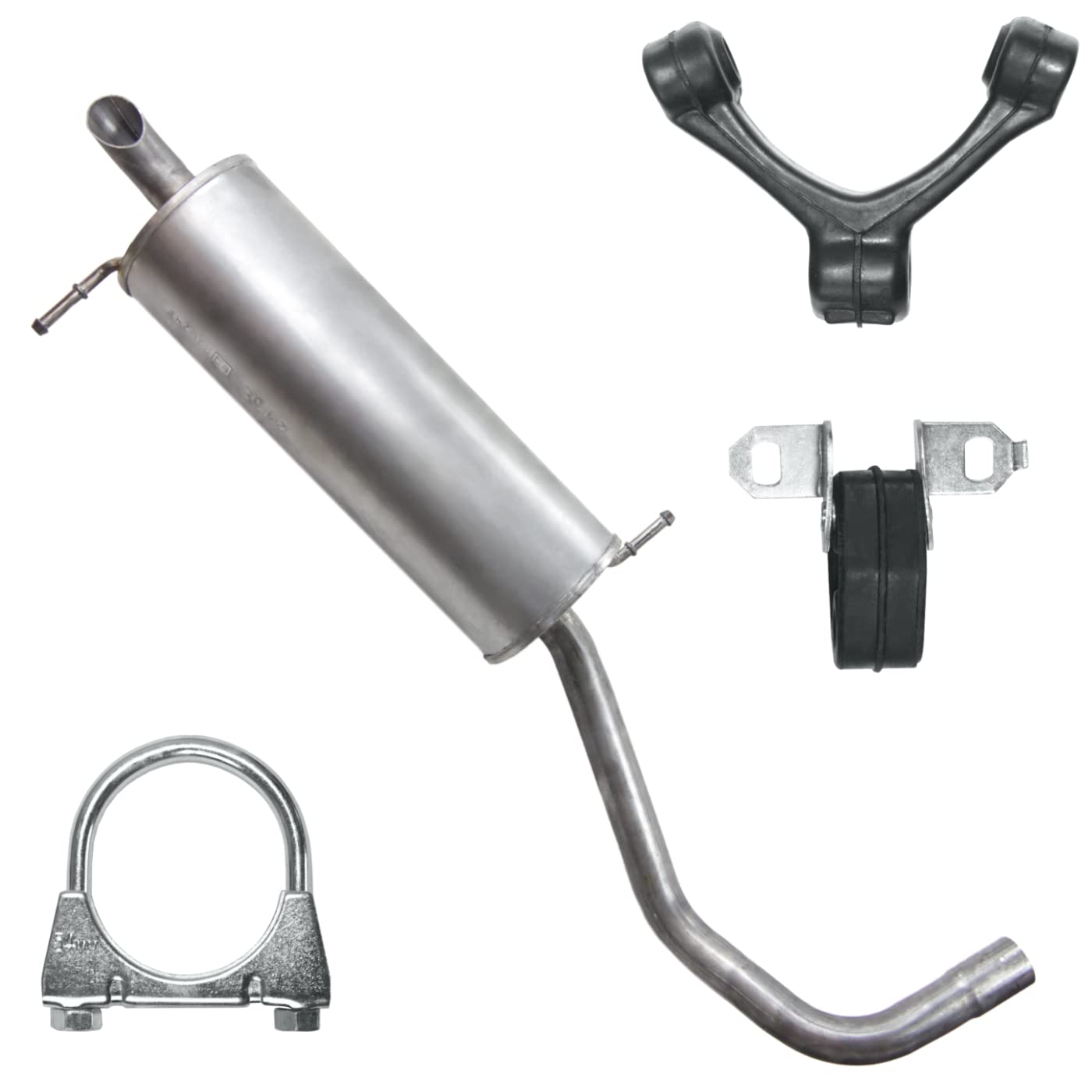 POLMOstrow Auspuff Endtopf für VW Polo 4 IV 9N 1.4 1.4 FSI Fließheck 2001-11.2009