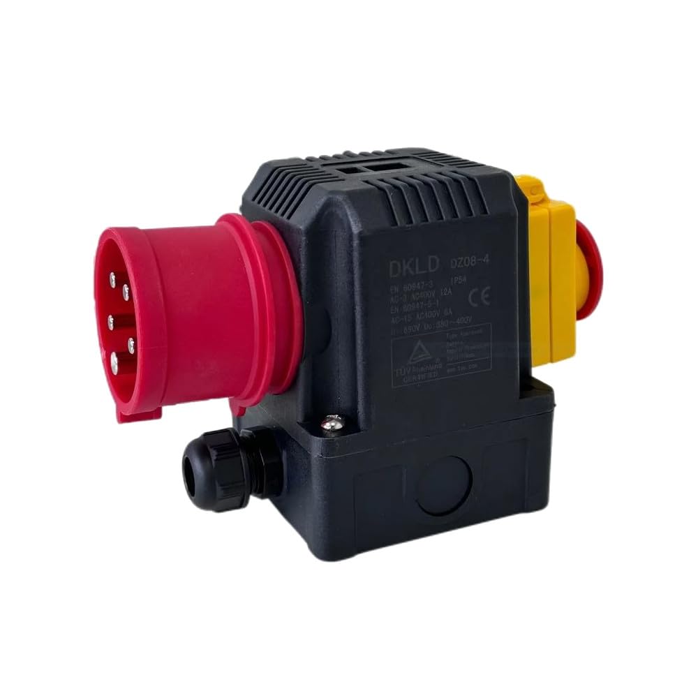 Trade-Shop Combinaison d'interrupteurs DZ08-4 400 V compatible avec Güde 1845-02001, compatible avec KEDU KOA2-YD/avec clapet d'arrêt d'urgence