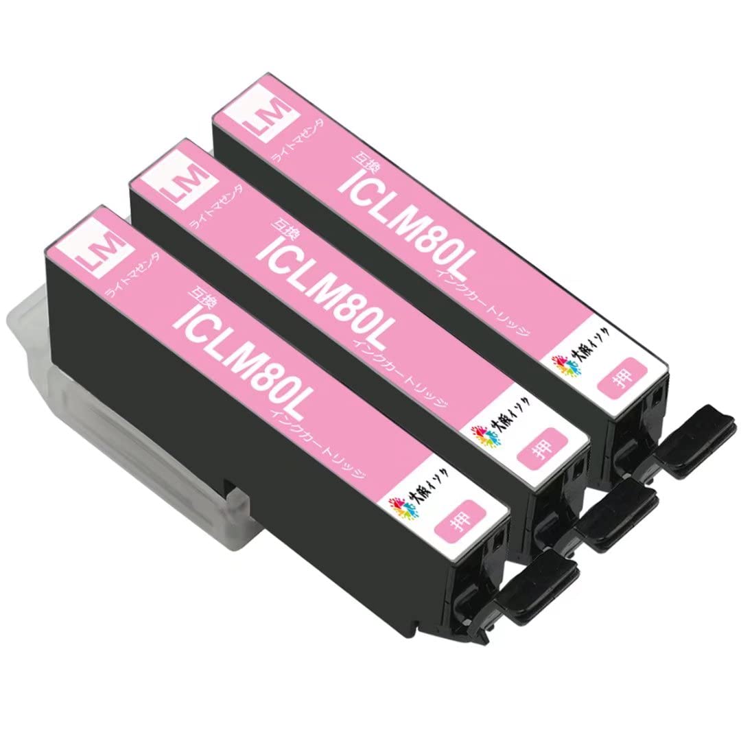 Amazon.co.jp: エプソンインク80 増量版 互換インクカートリッジ80l