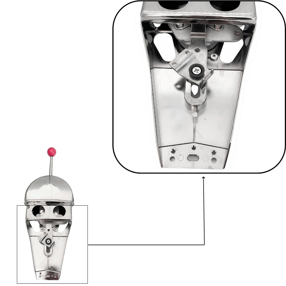 Zinc alloy control box installed on the top of the outer side of the ship for remote throttle control