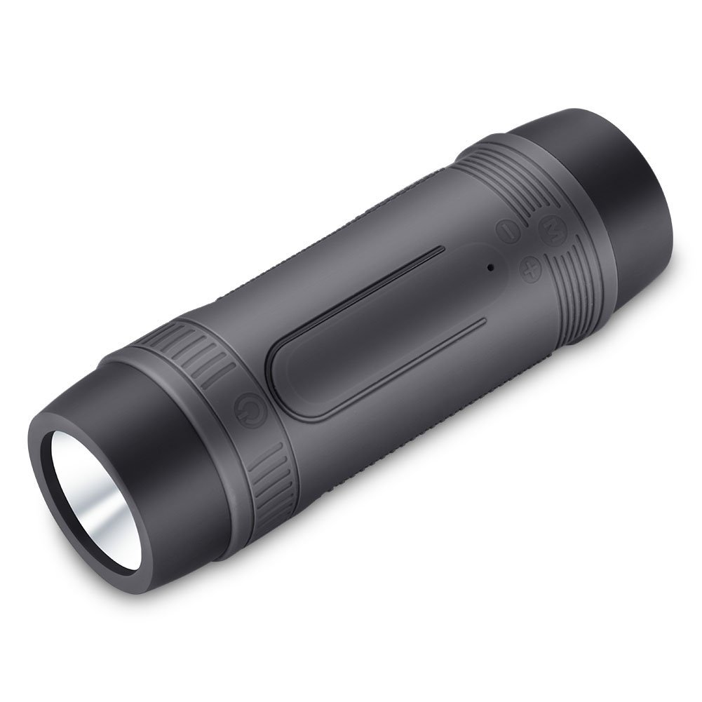 Impermeable Altavoz Inalámbrico Bluetooth,Altavoz Bluetooth Soporte de Radio FM y Reproducción de Música TF con Batería baja al Aire Libre Portátil Energía Móvil y LED luz
