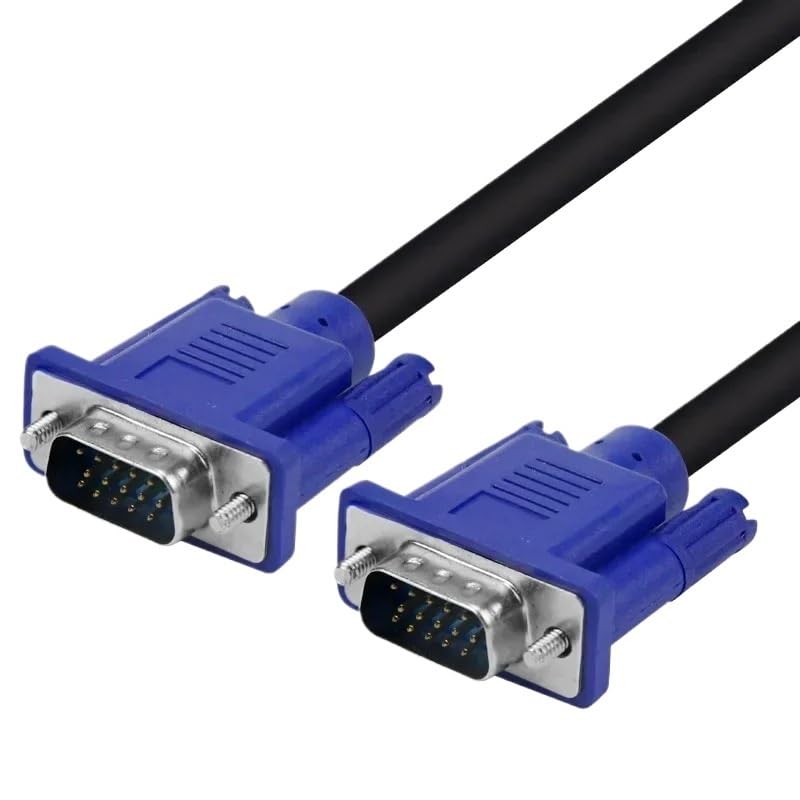do monitora komputerowego, projektora, 15-pinowe złącze konwertera męskiego na męskie, adapter PC TV 1,5 m kabel VGA na VGA (3 m żeński na żeński)
