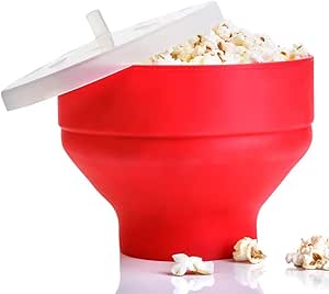 Microwave Popcorn Maker, Popcorn Popper Bowl, Collapsible Reusable ...