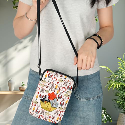 BWWKTOP Clown Evil Clown Crossbody Bag Pennywise Fans Gift Pennywise Face Shoulder Bag Pennywise Merch4