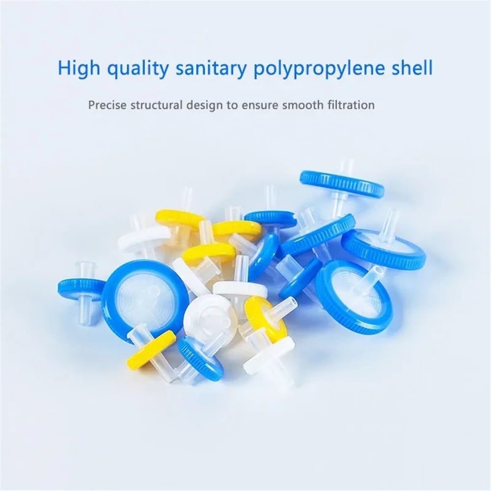 Vetreria da laboratorio Siringa monouso in nylon/organico/PTFE/PES 13 mm/25 mm micron, filtrazione in fase microporosa(25mmx0.22um Nylon)